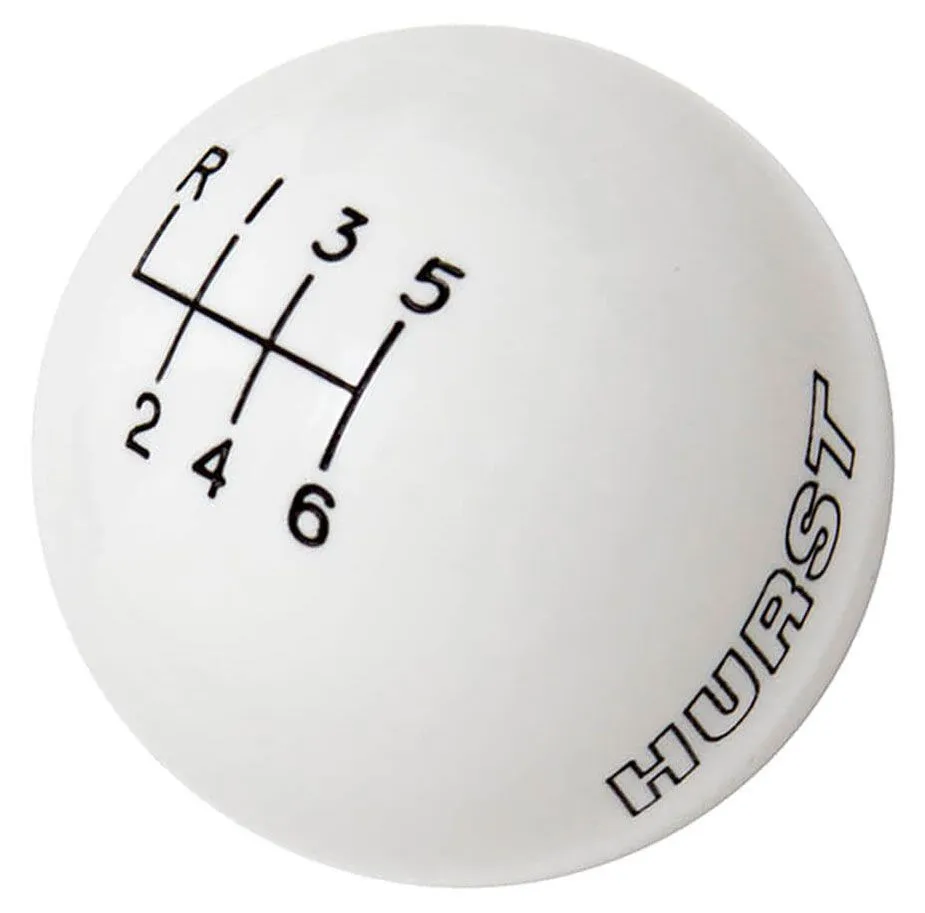 6-Speed White Manual Shift Knob HU1630225