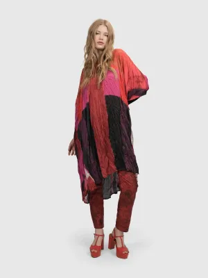 AD106M SATIN CRUSH MAGENTA DRESS