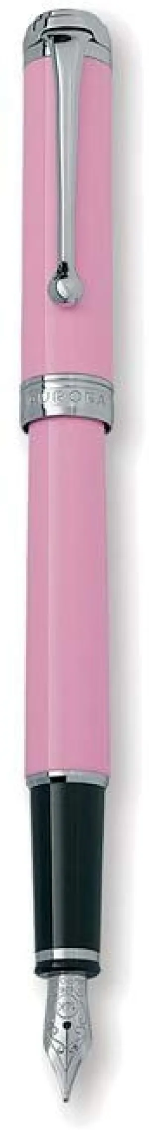 Aurora Talentum Finesse Pink w/ Chrome Trim Medium Point Fountain Pen - AU-D13P-M