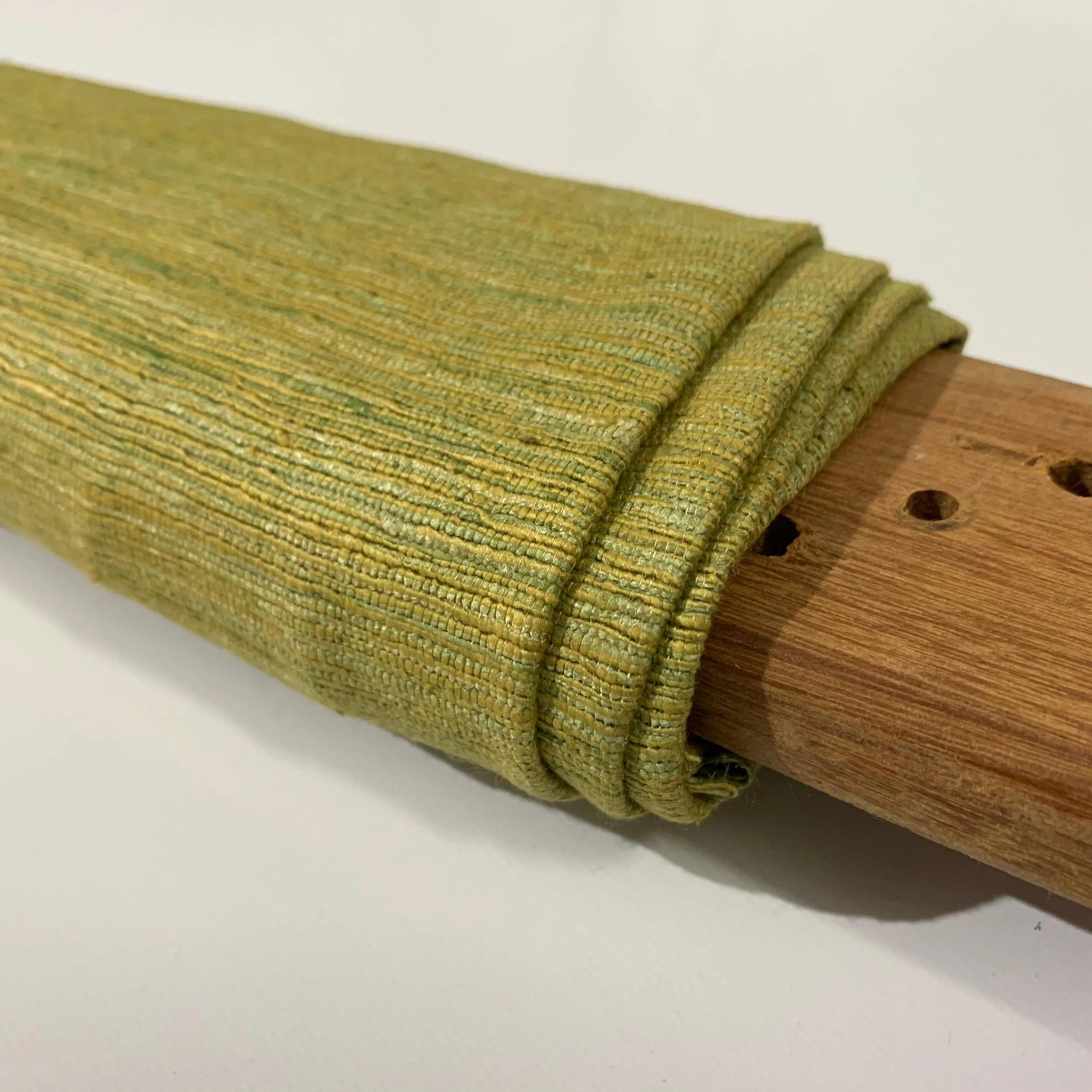 Autumn Green Ahimsa Tussar Pure Silk Fabric