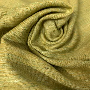Autumn Green Ahimsa Tussar Pure Silk Fabric