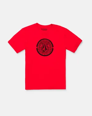 Big Boys Circle Stone Short Sleeve Tee - Red