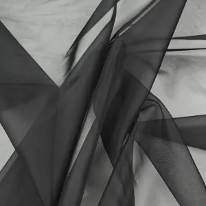 Black Organza Fabric 98875