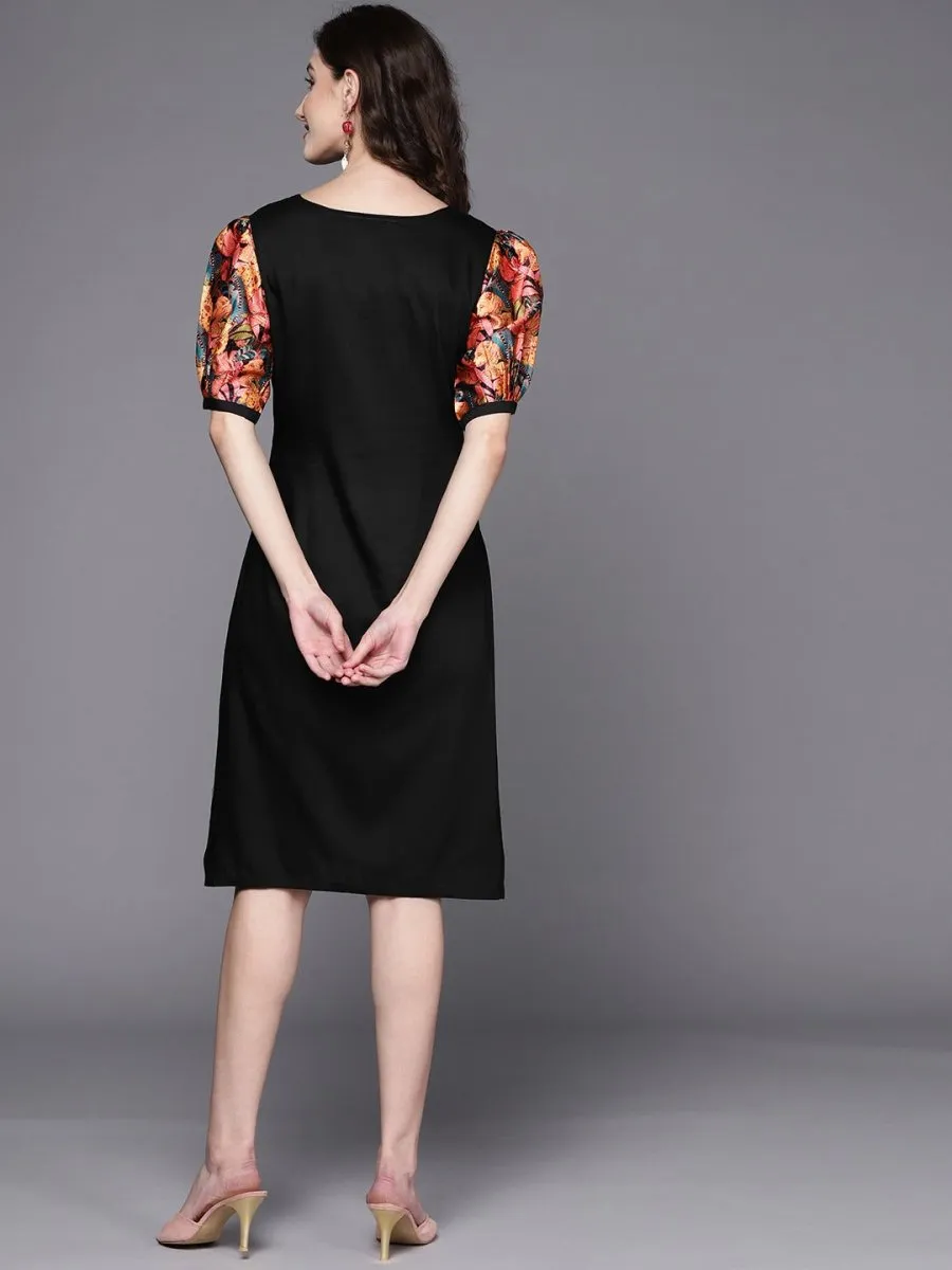 Black Sheath Midi Dress
