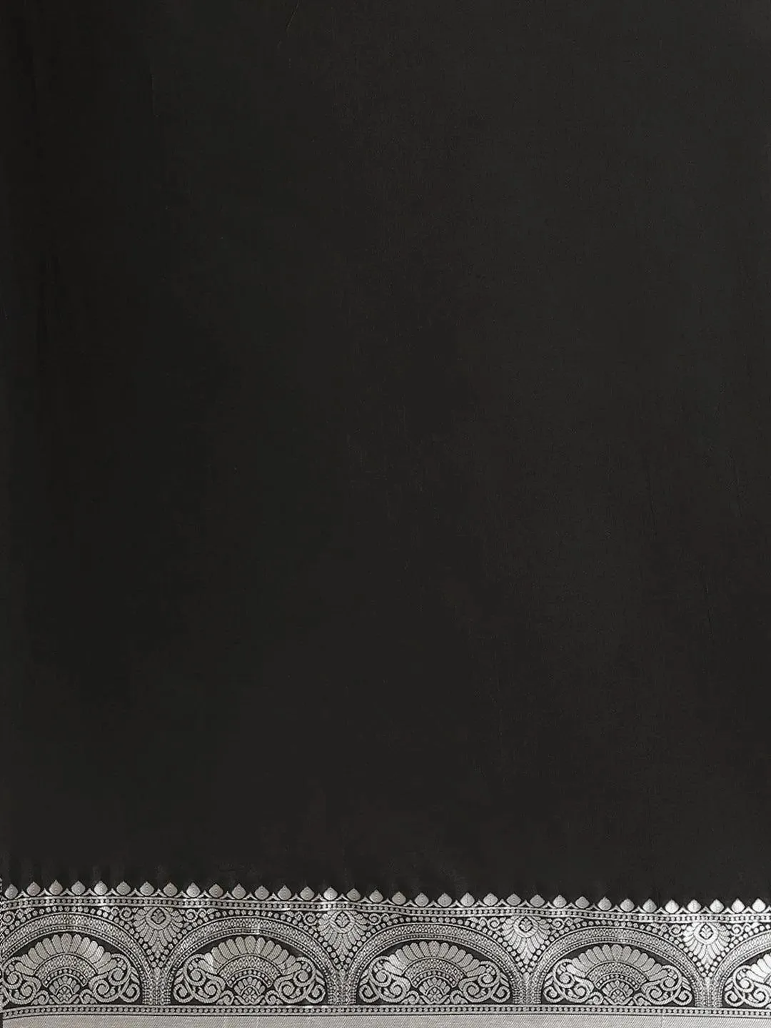 Black Woven Design Brocade Saree