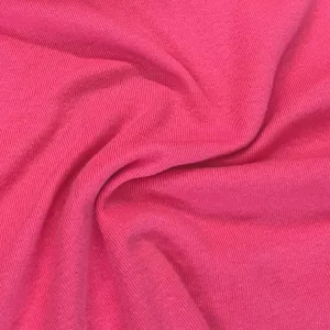 Bubblegum Cotton Rib Knit Fabric