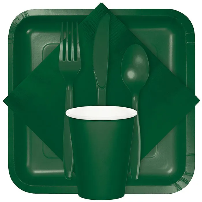 Bulk Hunter Green Beverage Napkins 3 ply (500 per Case)