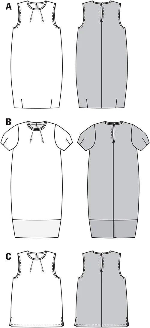 Burda 6914 Shift Dress and Blouse Pattern