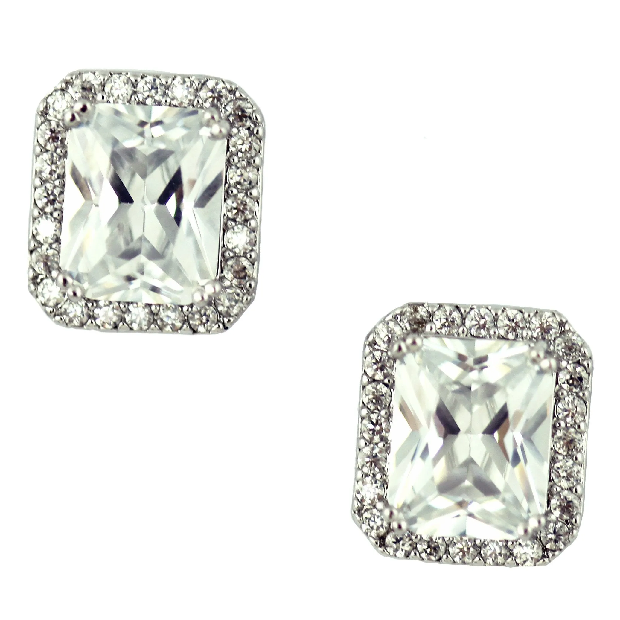 Candy Square Cubic Zirconia Studs