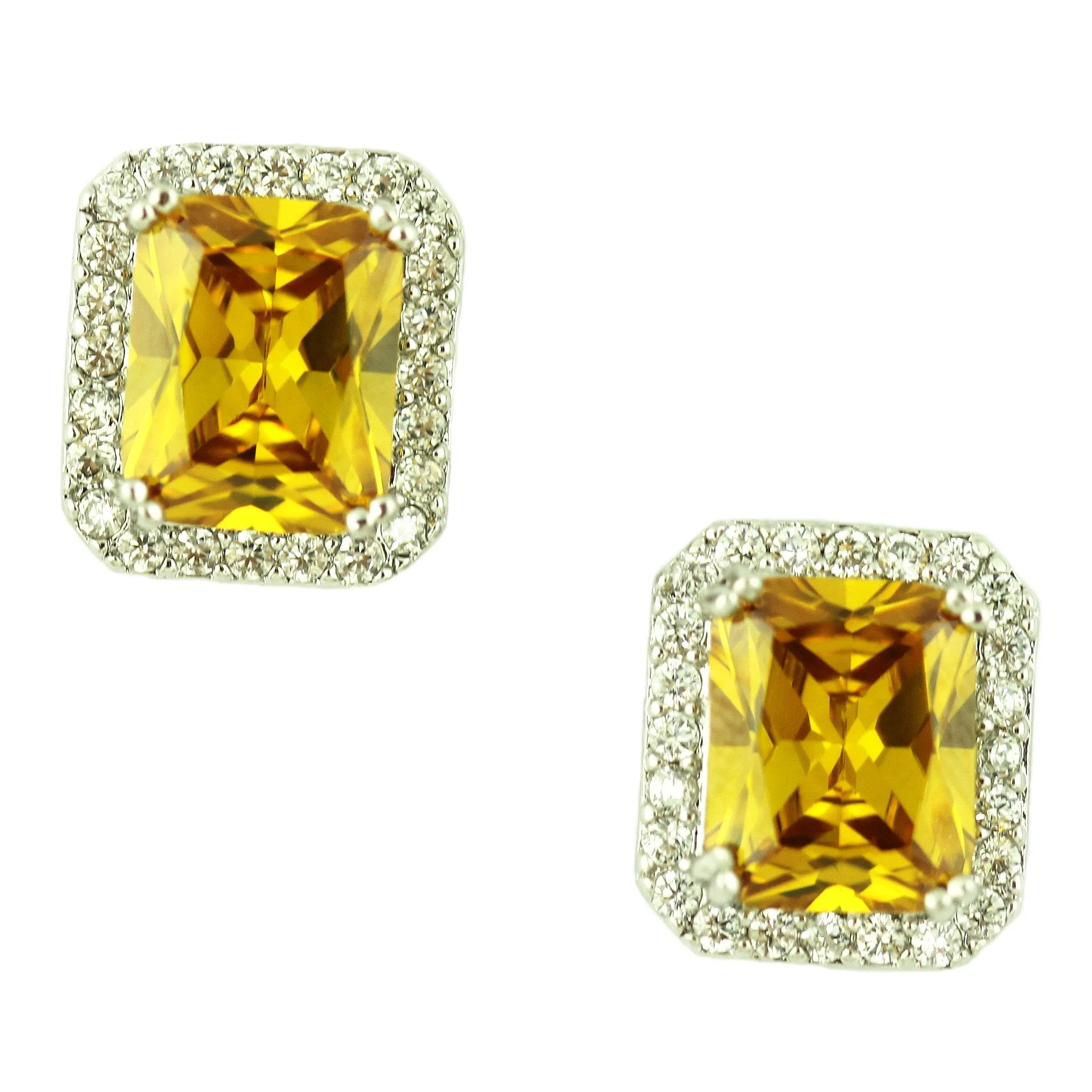 Candy Square Cubic Zirconia Studs