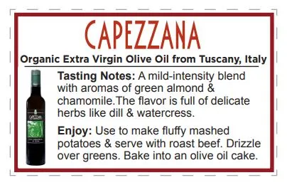 Capezzana Organic Olive Oil 16.9oz