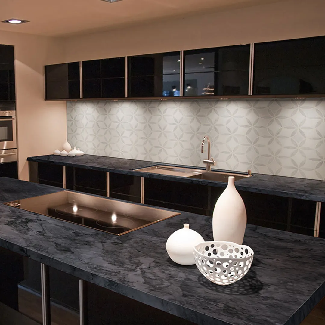 Carrara White La Fleur - Stone Tile