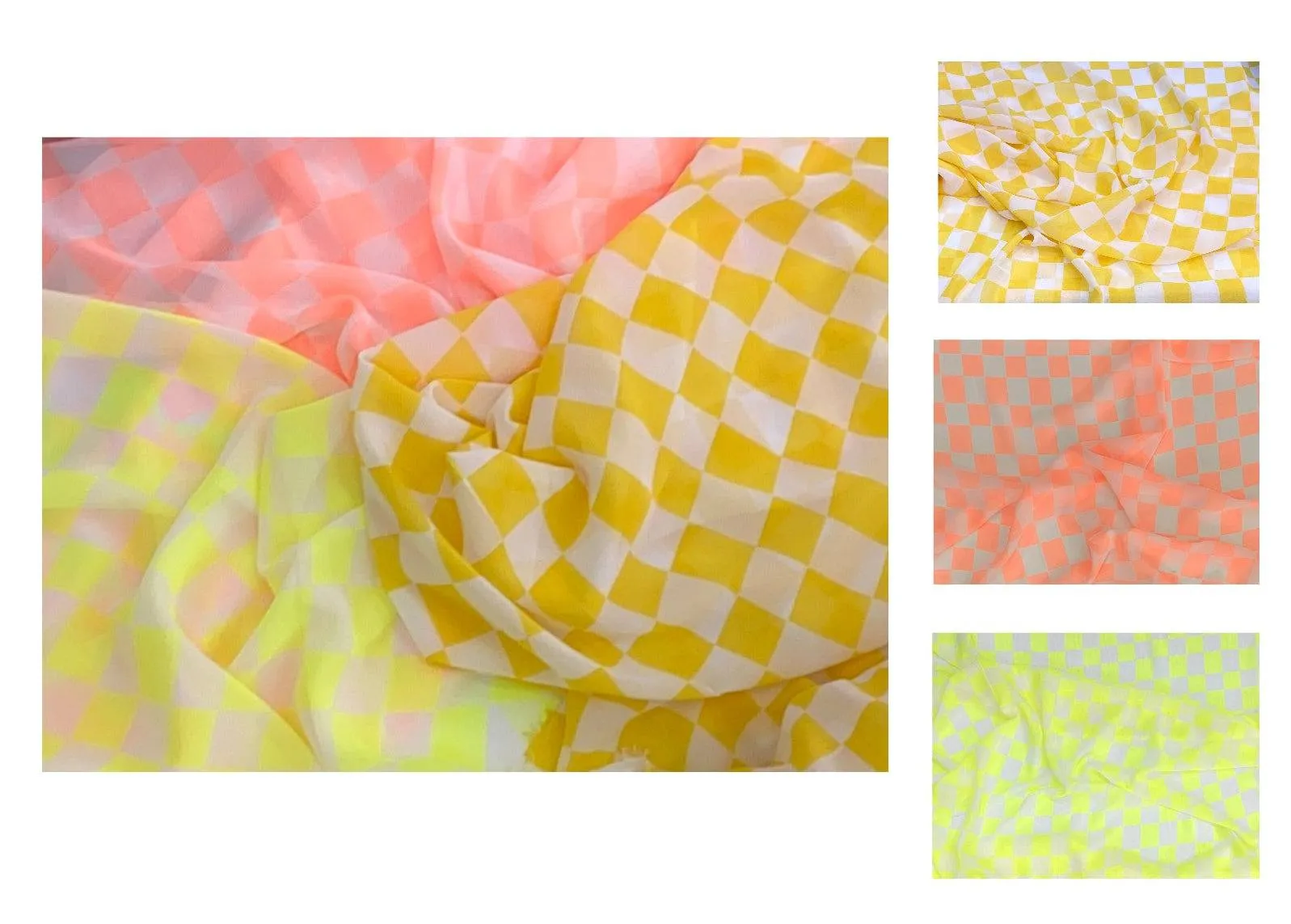 Chequered - Summer Clearance Chiffon