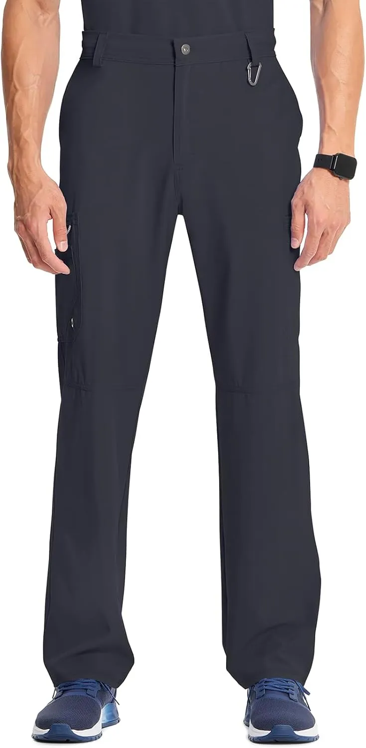 Cherokee Men's Scrub Pants Modern Fit 6 Pockets Tapered Leg with Drawstring CK200A