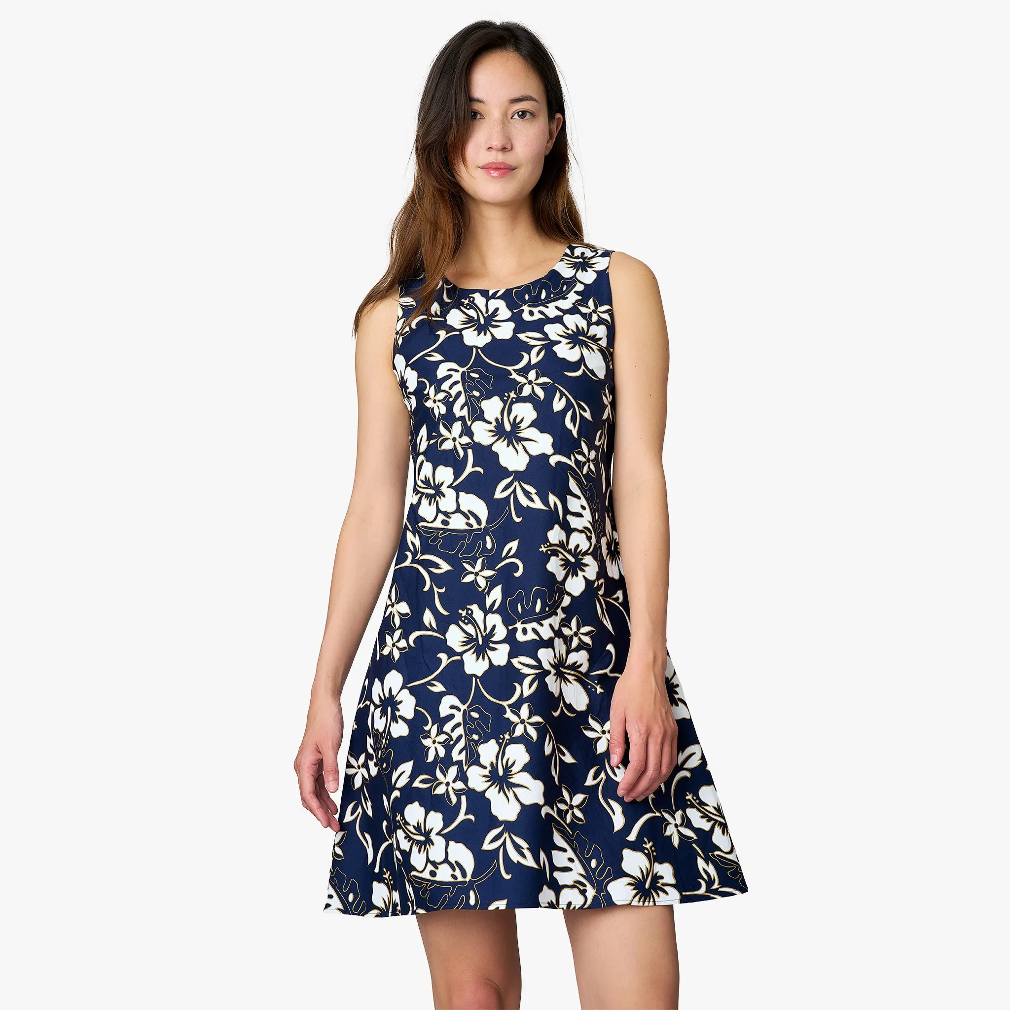 Classic Hibiscus Short Dress