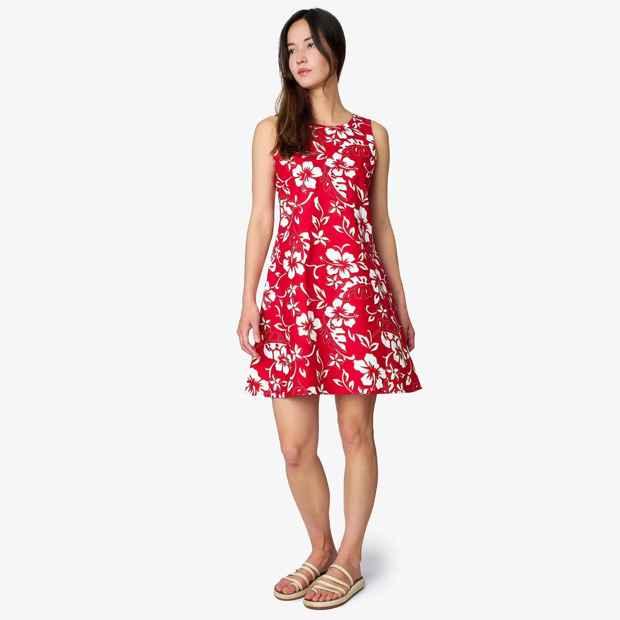 Classic Hibiscus Short Dress