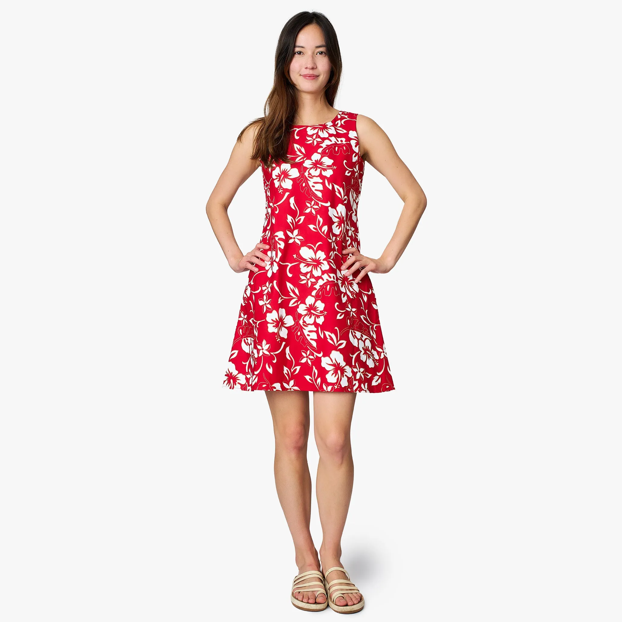 Classic Hibiscus Short Dress