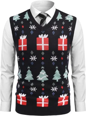 COOFANDY Men's Sleeveless Sweater Vest Lightweight V-Neck Cotton Vest Pullover