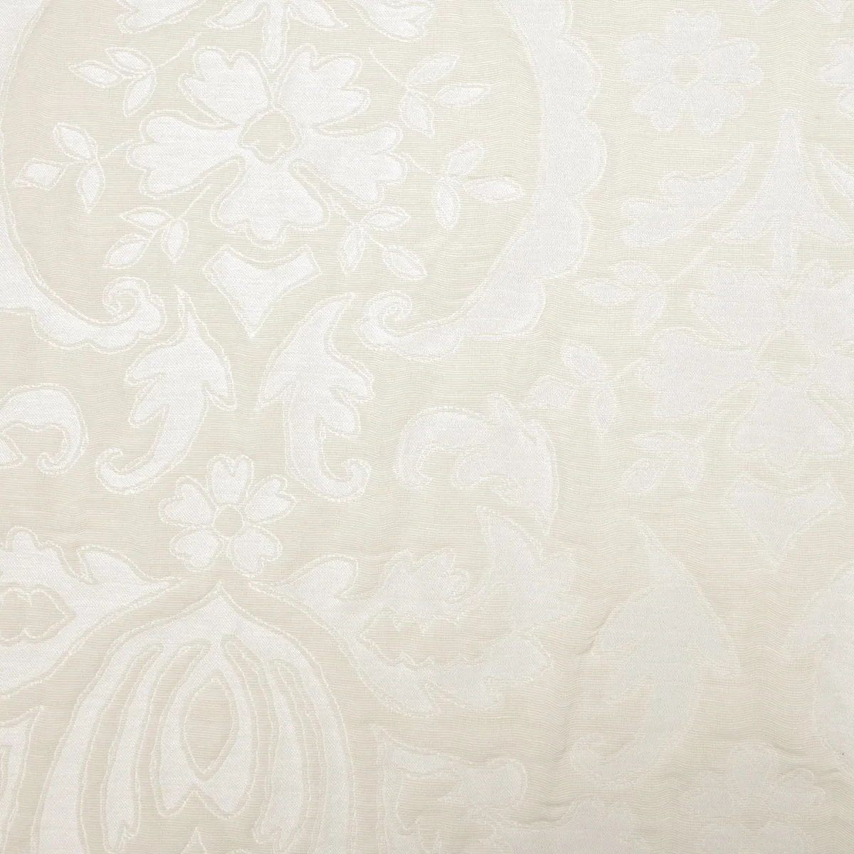Cream Floral Jacquard Fabric 97605