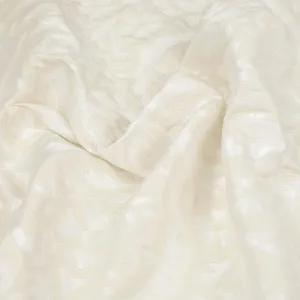 Cream Floral Jacquard Fabric 97605