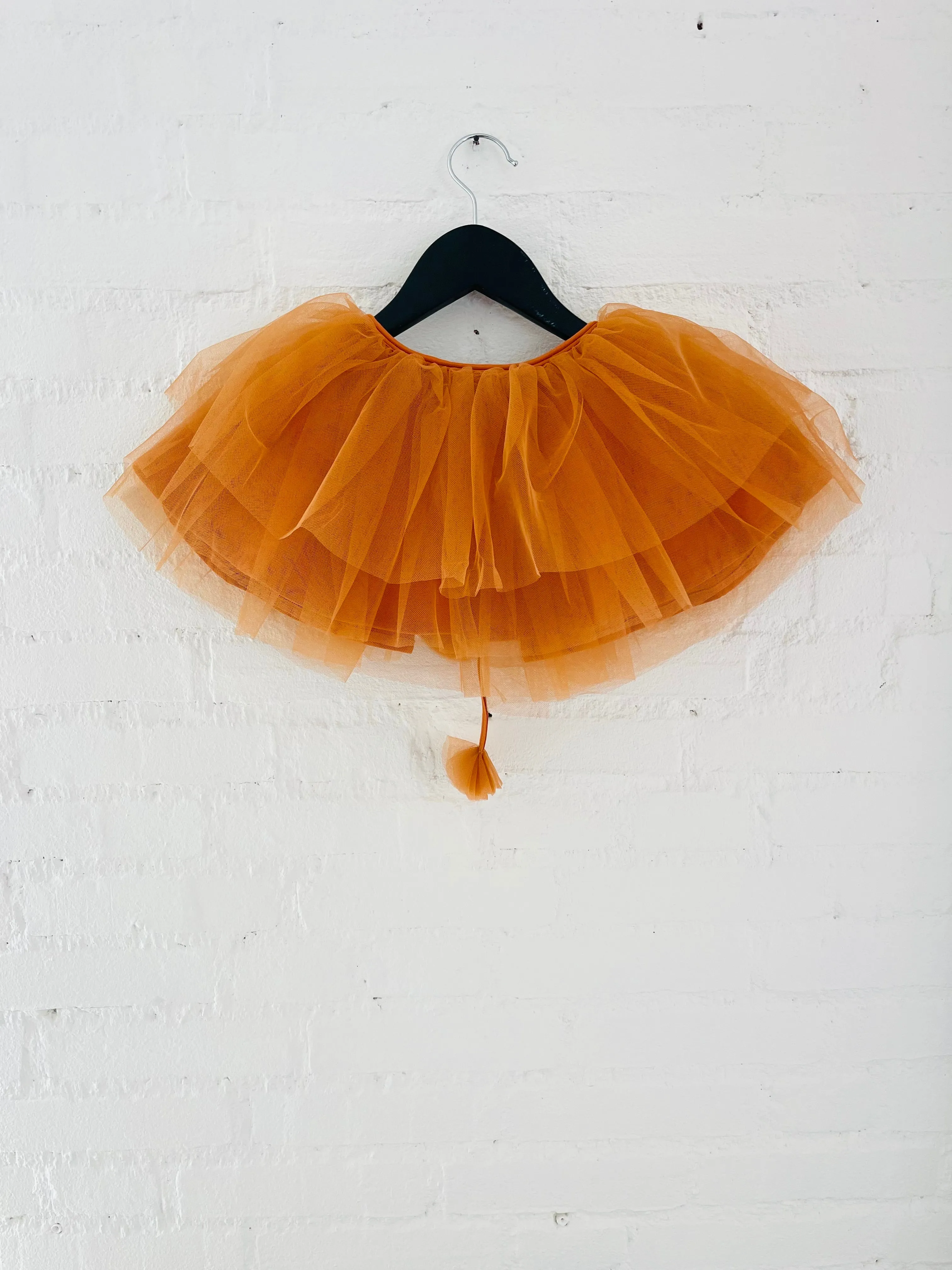 DOLLY TULLE CAPE  caramel