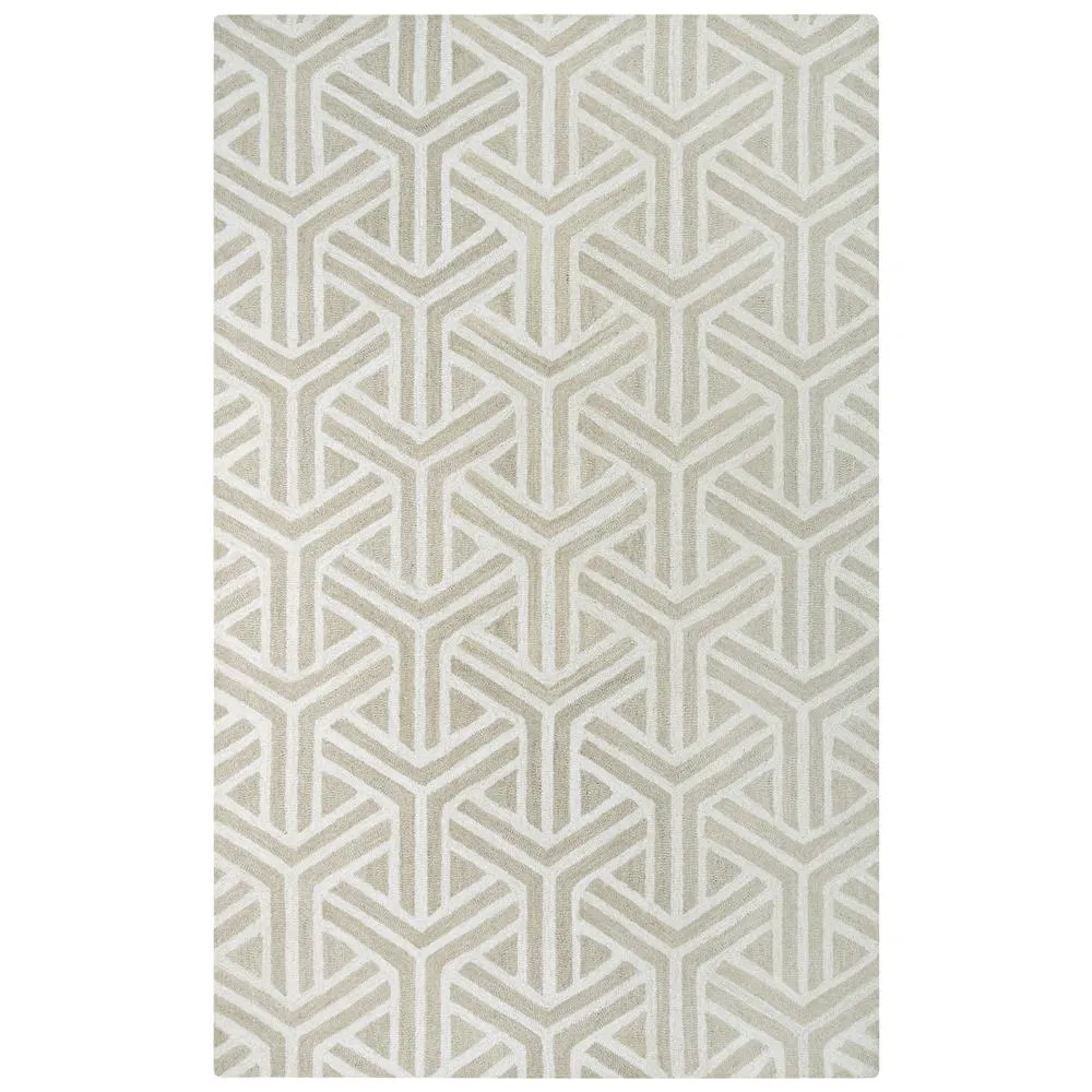Ellis | Large Modern Luxury Ivory Tufted Area Rug