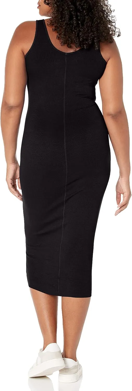 Enza Costa Women's Stretch Silk Rib Tank Midi Dress