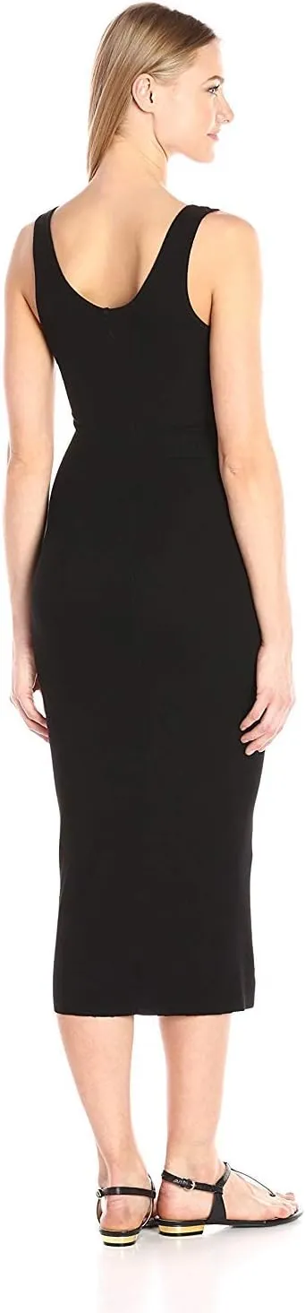Enza Costa Women's Stretch Silk Rib Tank Midi Dress