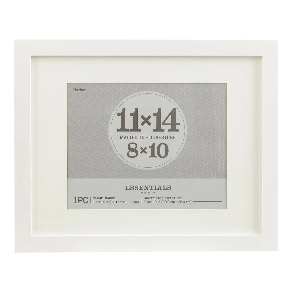 Essentials White Picture Frame: 11 x 14 Inches