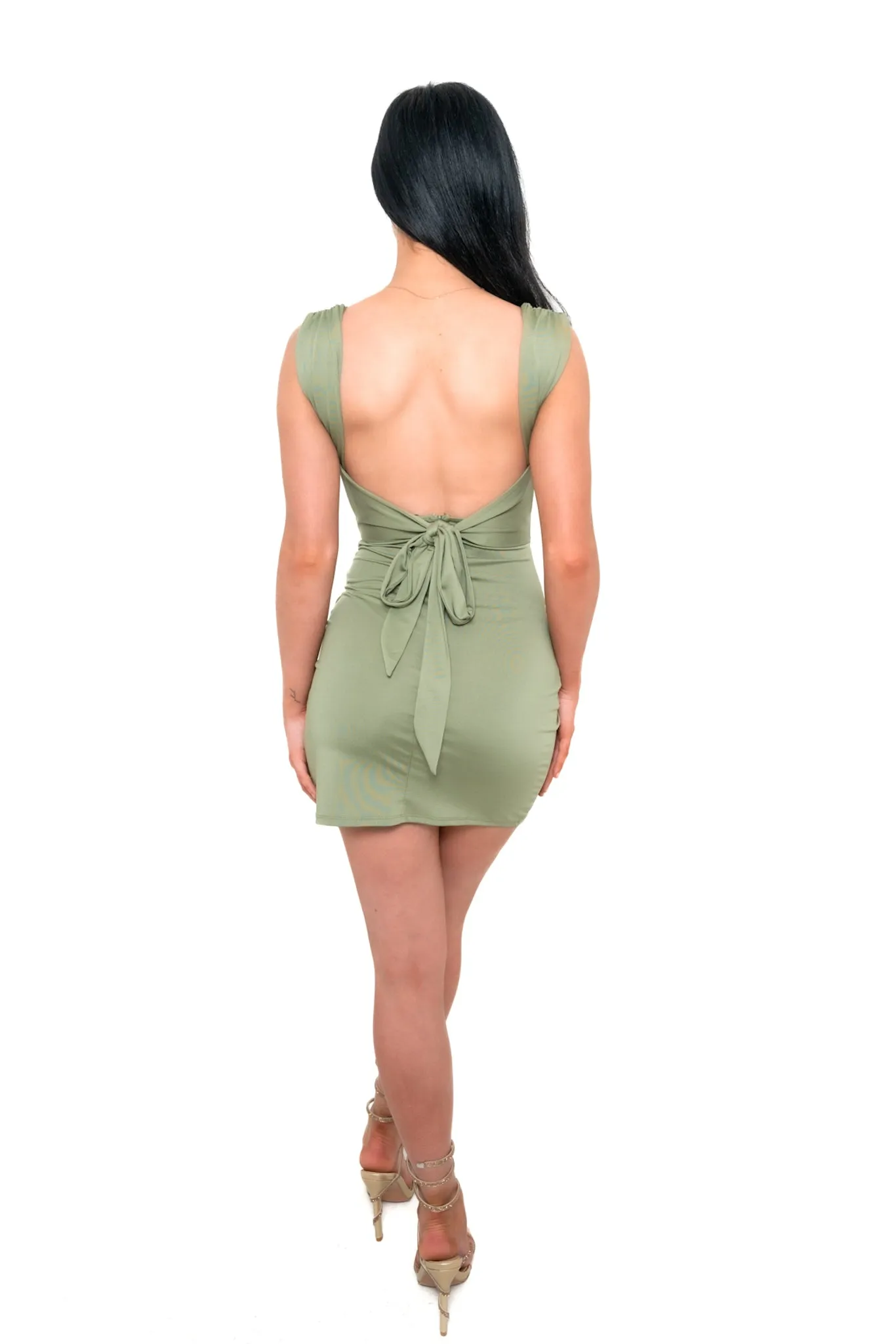 Freya Mini Dress - Khaki