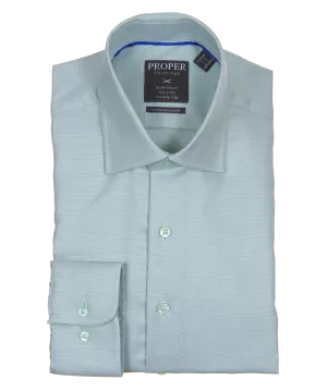 Frosty Green Contemporary Fit Cotton Shirt