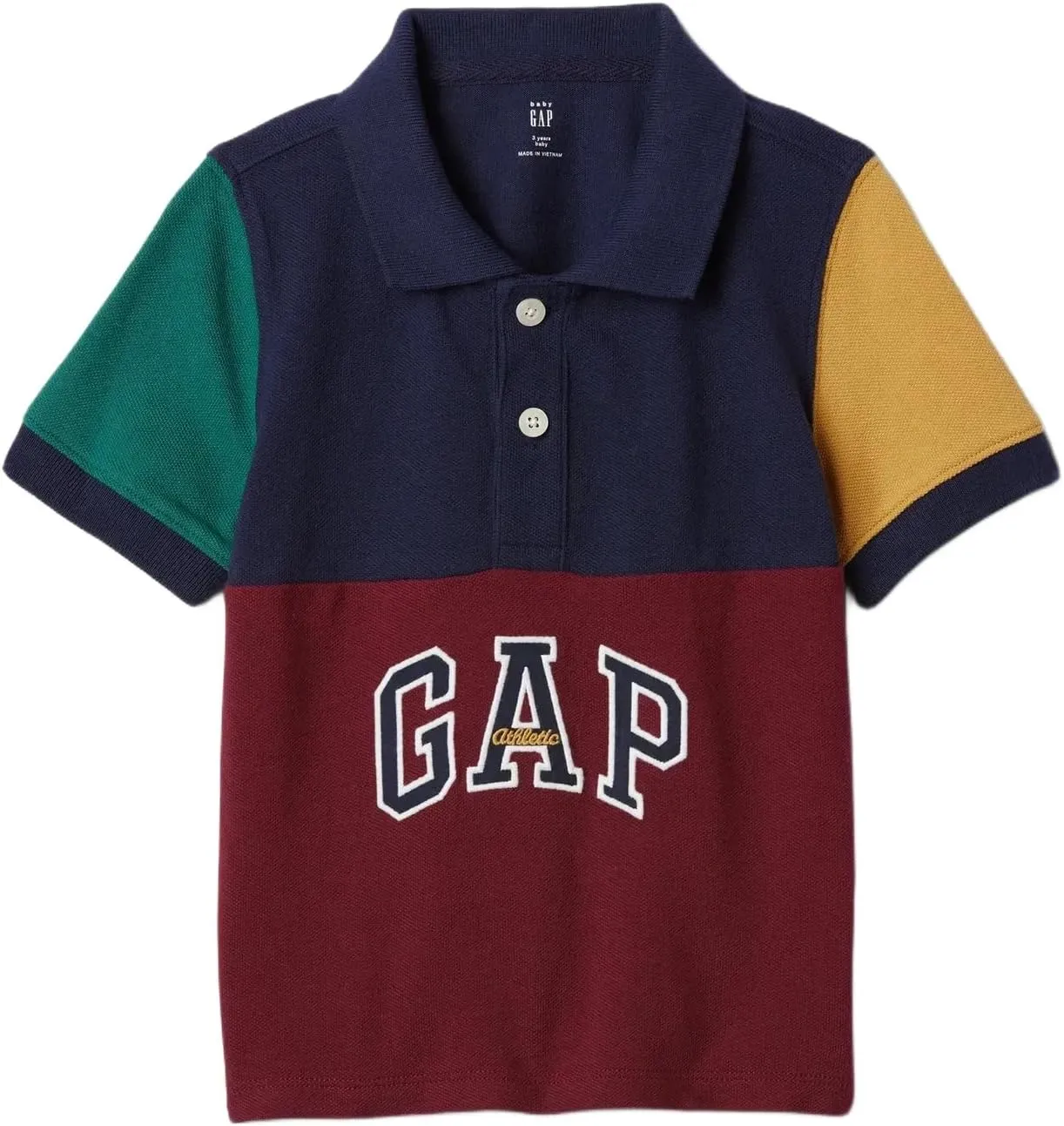 GAP Boys' Short Sleeve Logo Polo Shirt