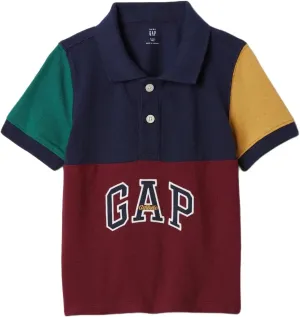 GAP Boys' Short Sleeve Logo Polo Shirt