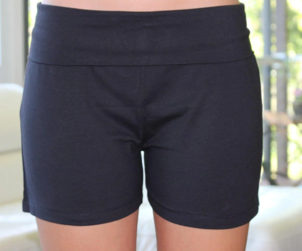 Girls Navy Bask Short