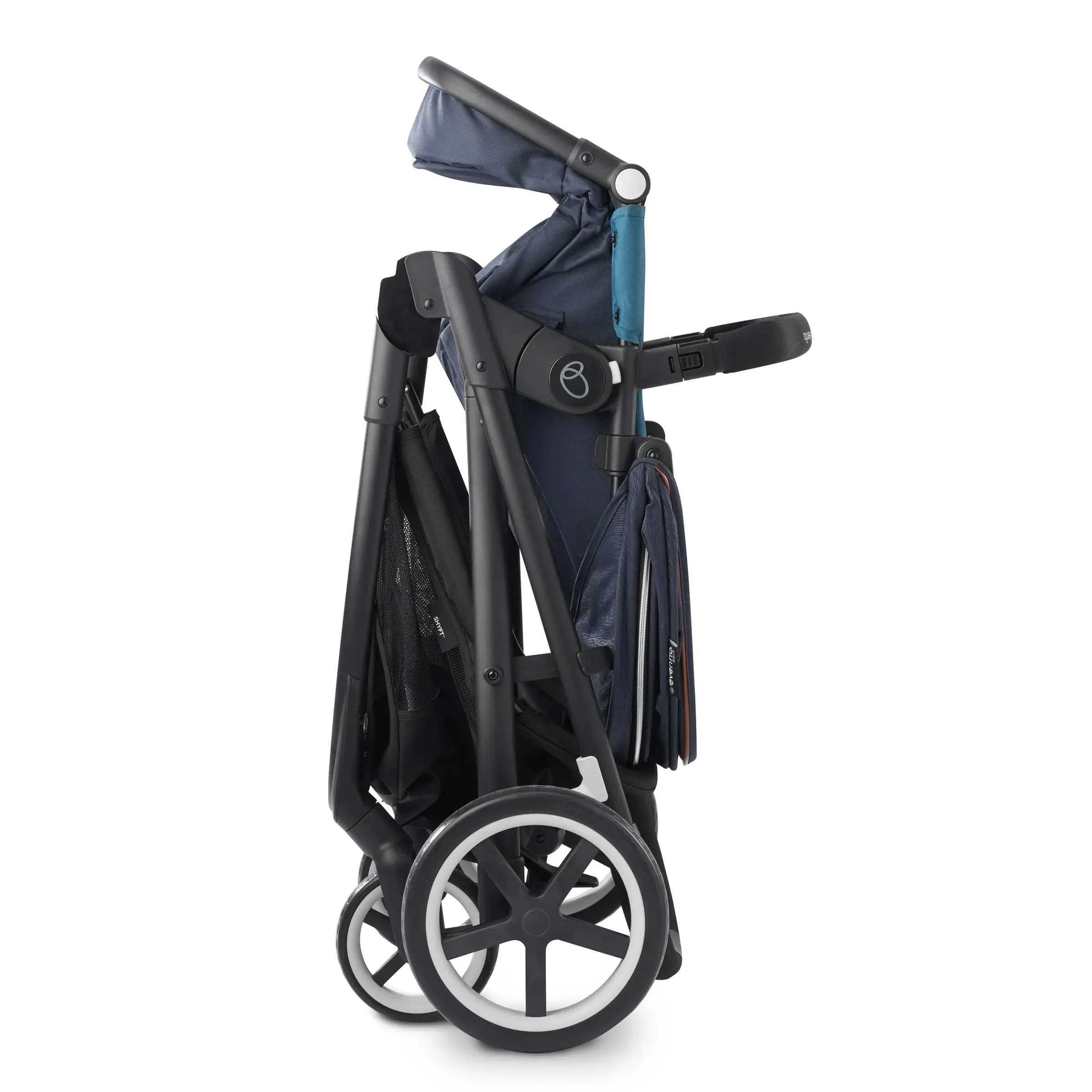 Gold Shyft Smart Modular Travel System w/ LiteMax Smart Infant Car Seat - Sapphire Blue