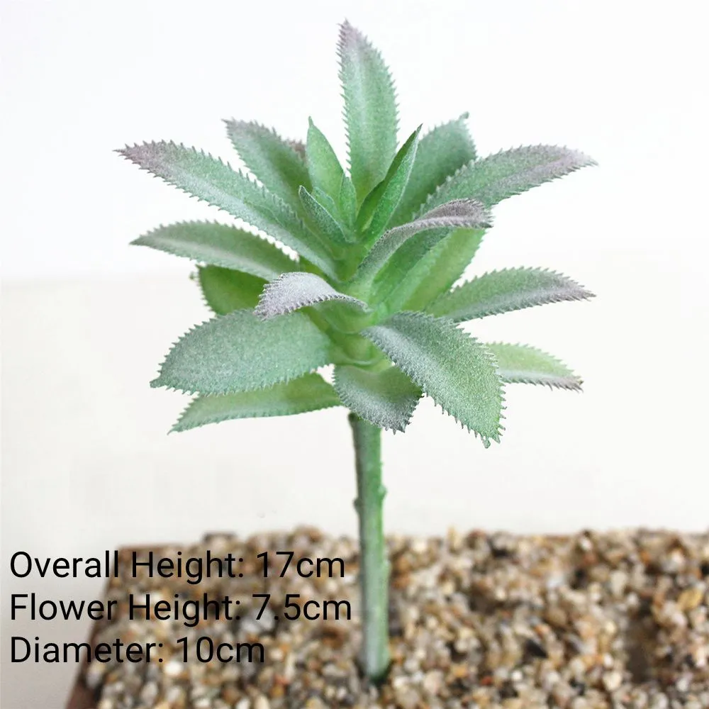 Green Flocking Artificial Succulents Plants Home Garden Decoration Flower Arrangement Bathroom Accessories Planta Artificial