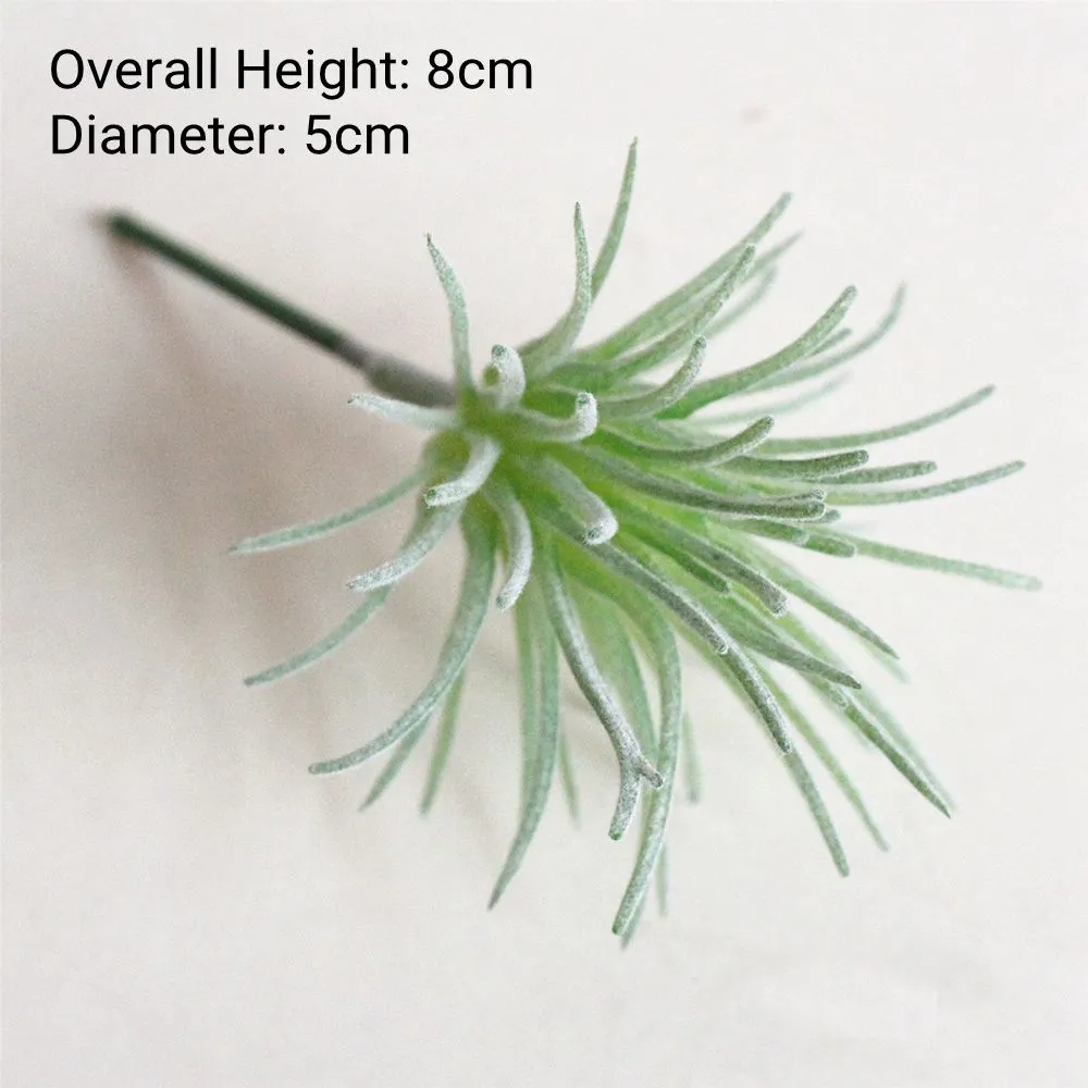 Green Flocking Artificial Succulents Plants Home Garden Decoration Flower Arrangement Bathroom Accessories Planta Artificial
