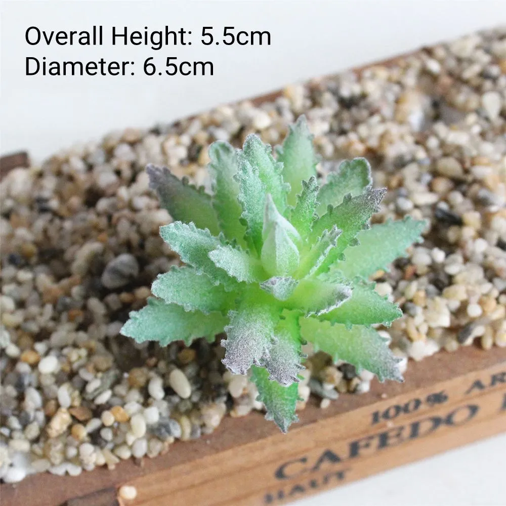 Green Flocking Artificial Succulents Plants Home Garden Decoration Flower Arrangement Bathroom Accessories Planta Artificial
