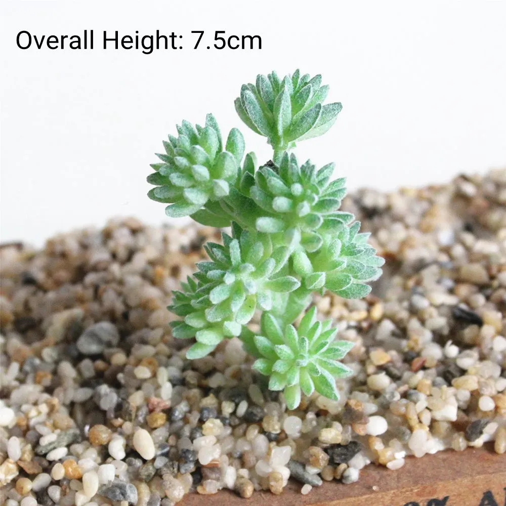 Green Flocking Artificial Succulents Plants Home Garden Decoration Flower Arrangement Bathroom Accessories Planta Artificial