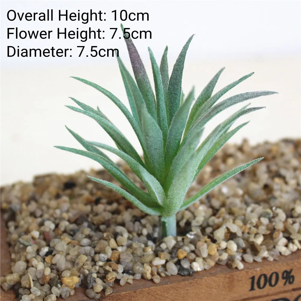 Green Flocking Artificial Succulents Plants Home Garden Decoration Flower Arrangement Bathroom Accessories Planta Artificial
