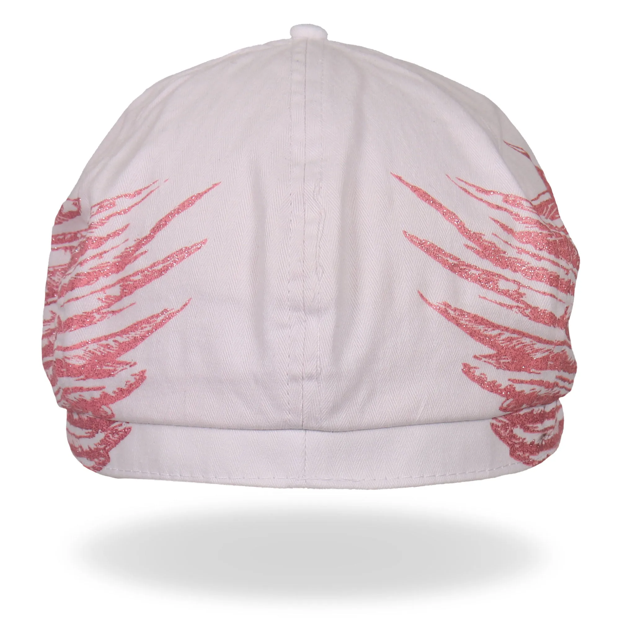 Hot Leathers BCC1002 Ladies Ride Free Wings Biker Pie Cap