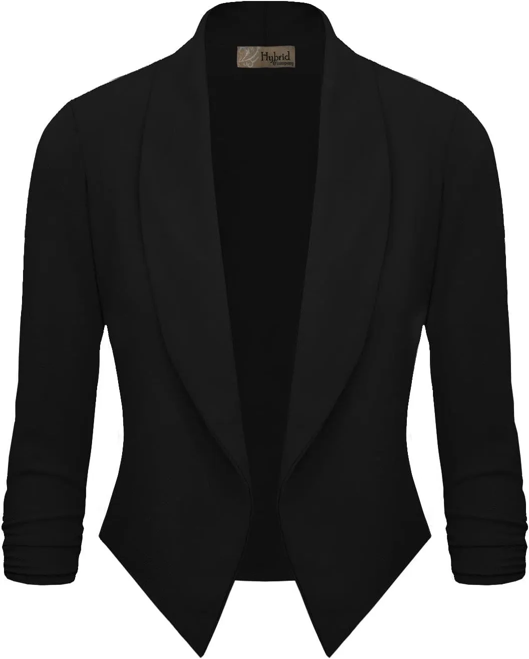 Hybrid & Company Versatile and Modern Women's Nylon Ponte De Roma Open Blazer Jacket