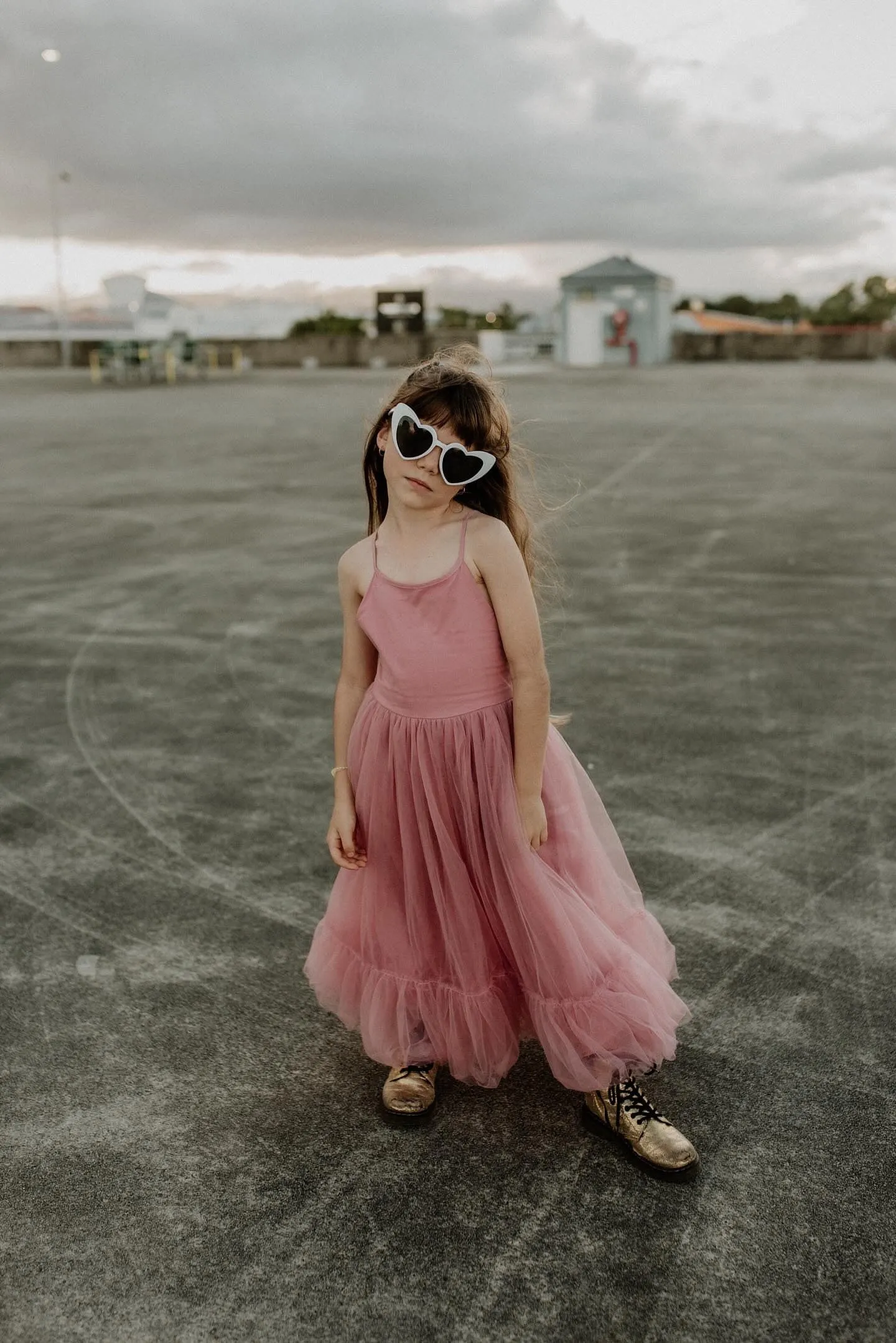 Junie Dusty Rose Girls Dress