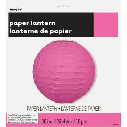 Lantern Round 10" Hot Pink