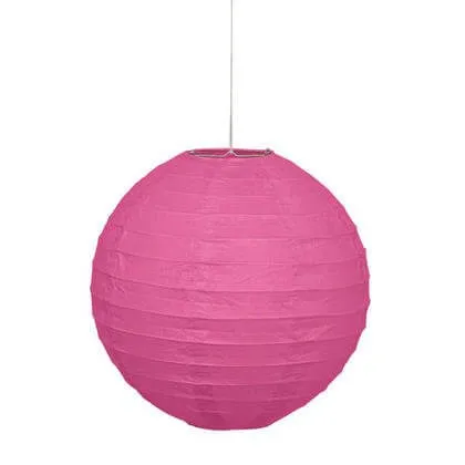 Lantern Round 10" Hot Pink