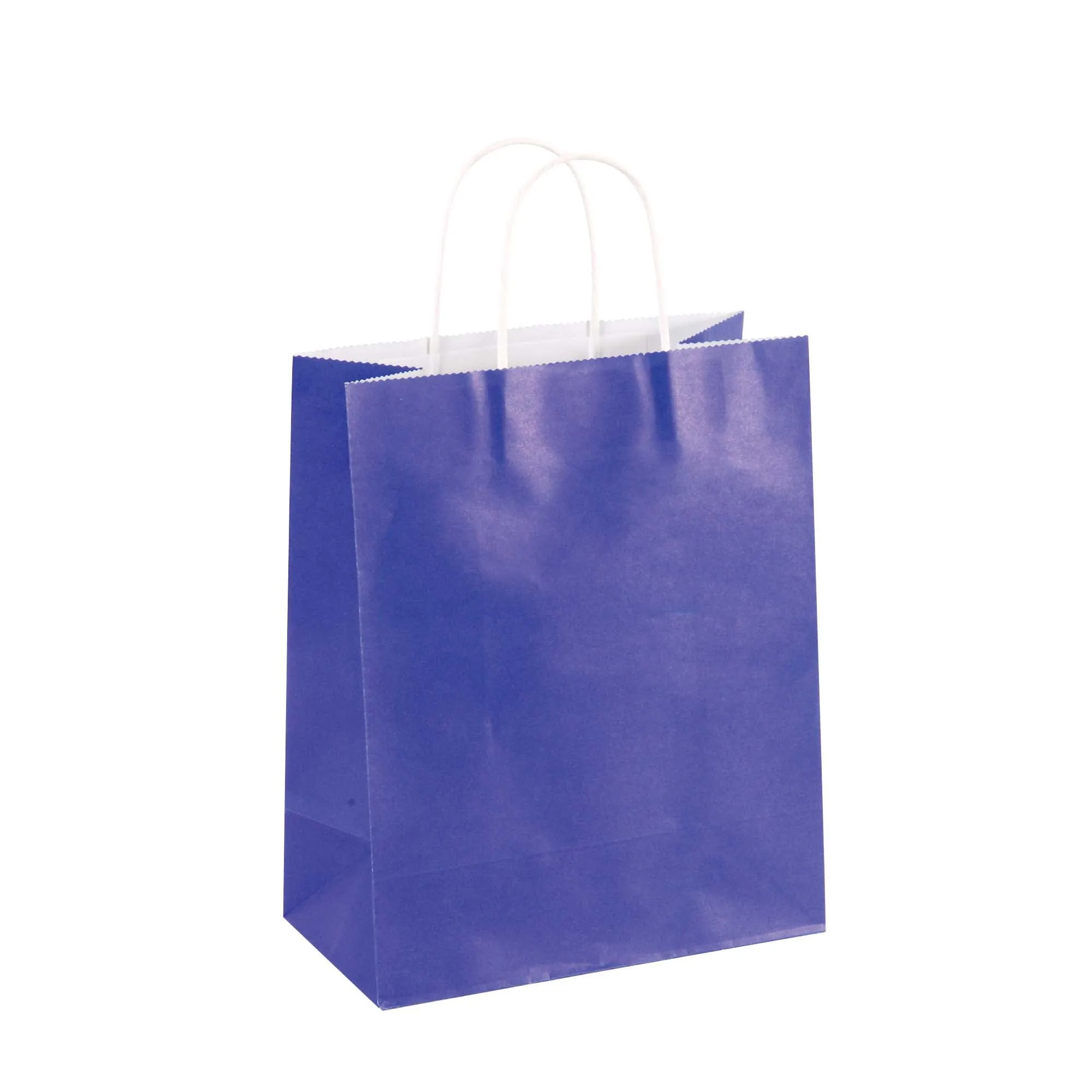 Large 6 Pack Bundled Chevron Design, White Kraft Bag W/White Color Handle, 2Designs 2 Colors