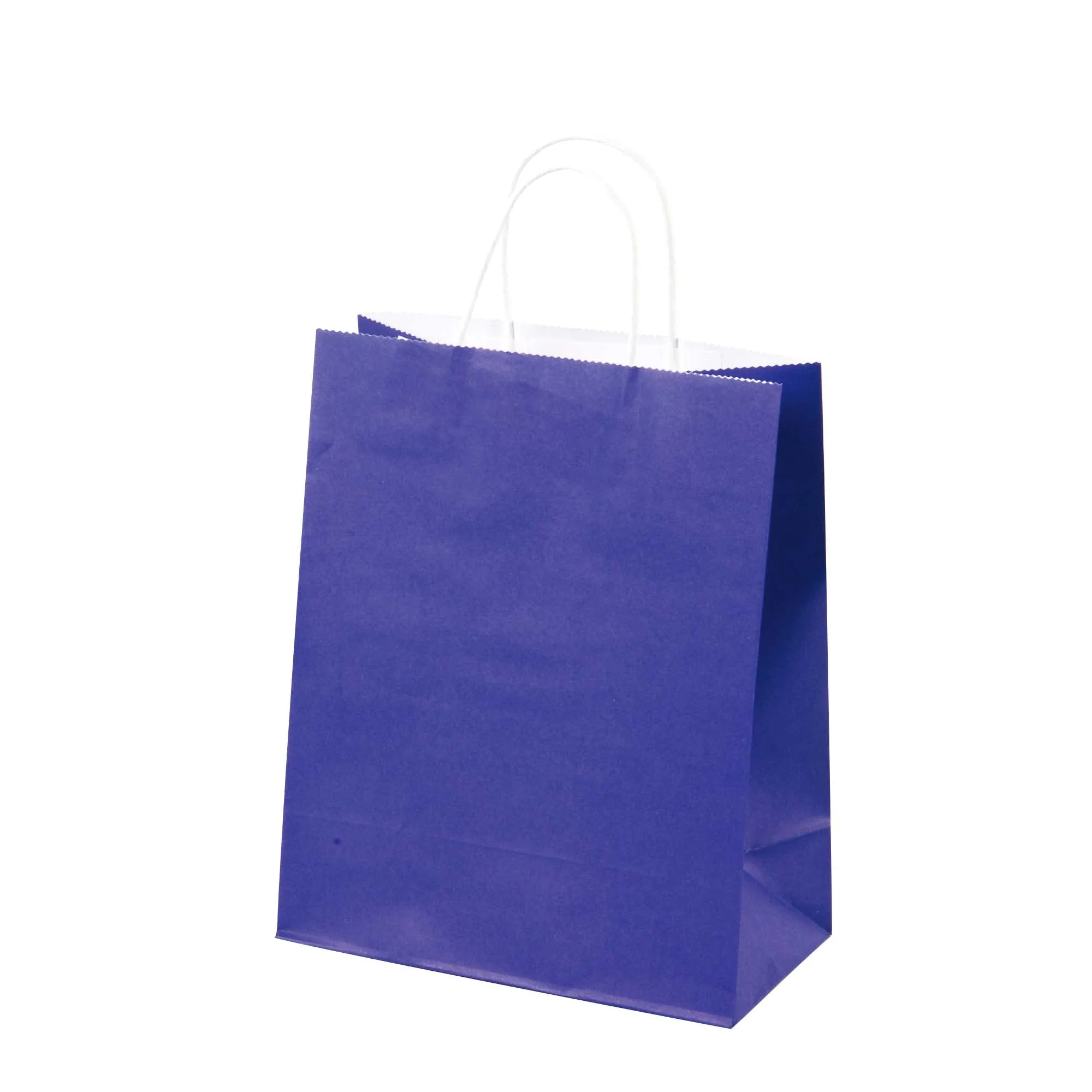 Large 6 Pack Bundled Stars Design, White Kraft Bag W/White Color Handle, 2Designs 2 Colors