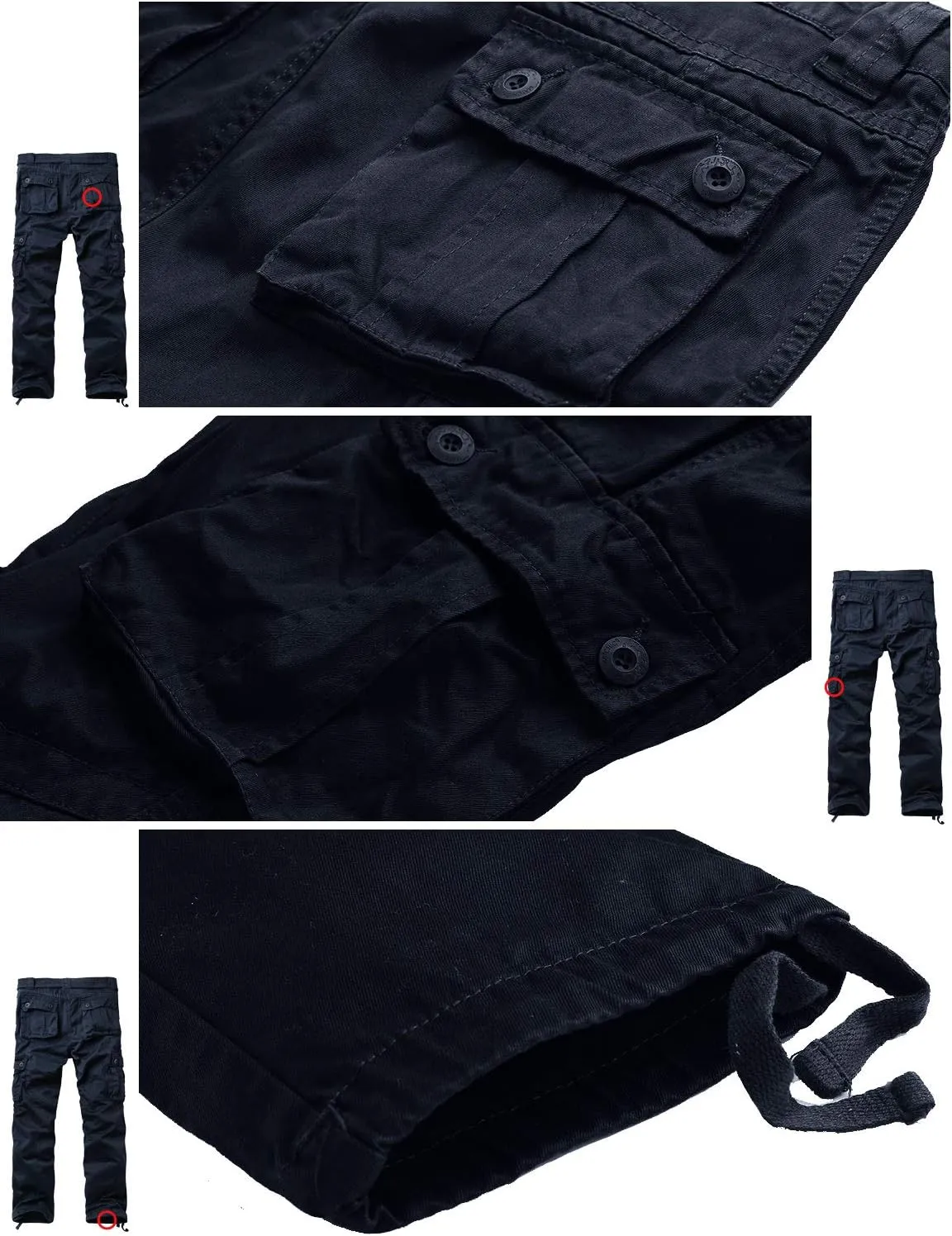 Match Men's Casual Wild Cargo Pants Outdoors Work Wear #6531