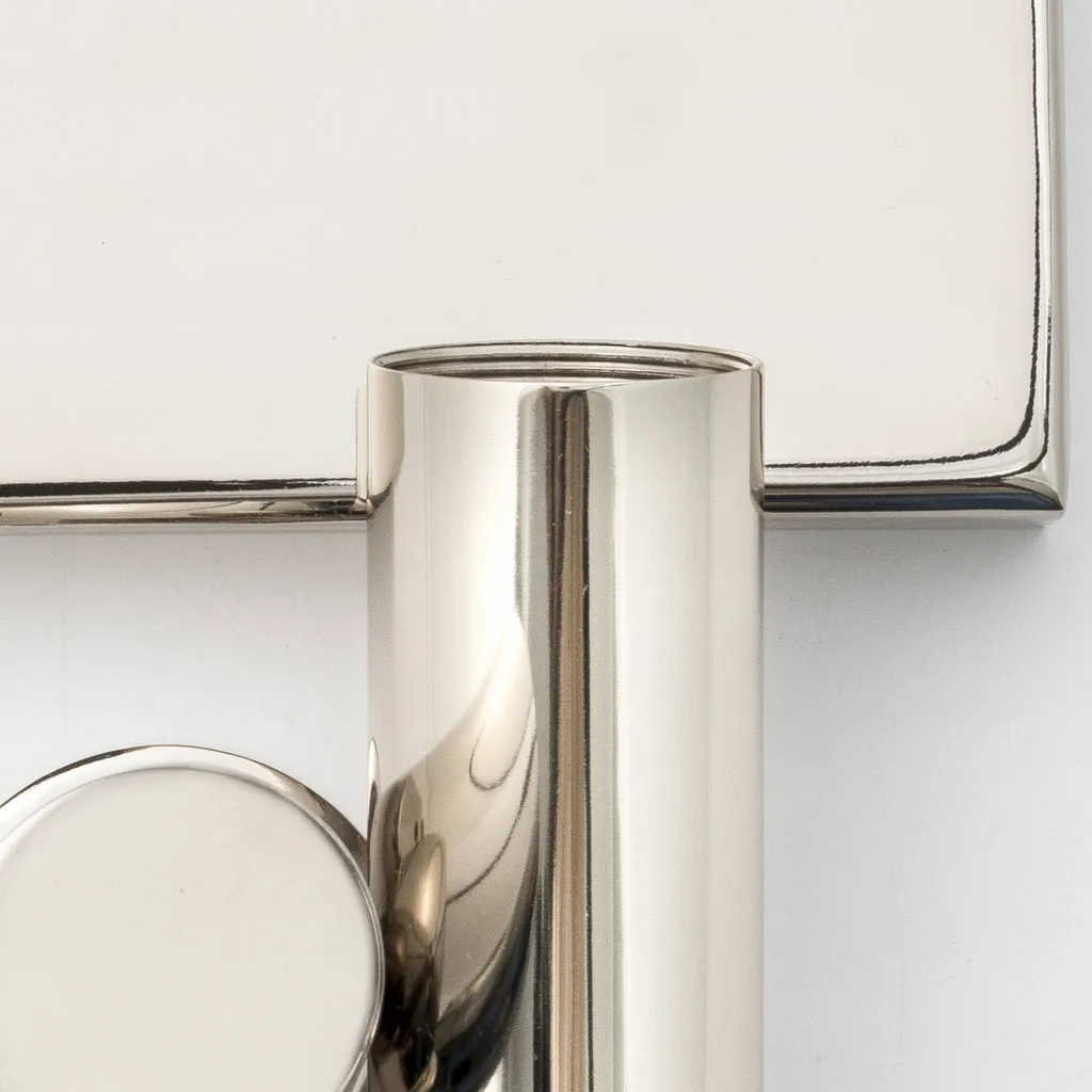Monique 2 Light Polished Nickel Sconce