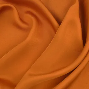 Orange Satin Crepe Fabric 96904